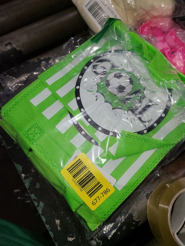 Photo 1 of 20 PCS Soccer Party Favor Bags Soccer Gift Bags Treat Gift Bags for Kids Soccer Birthday Party Sports Theme Party Baby Shower World Cup Goodie Bags Supplies (Soccer)