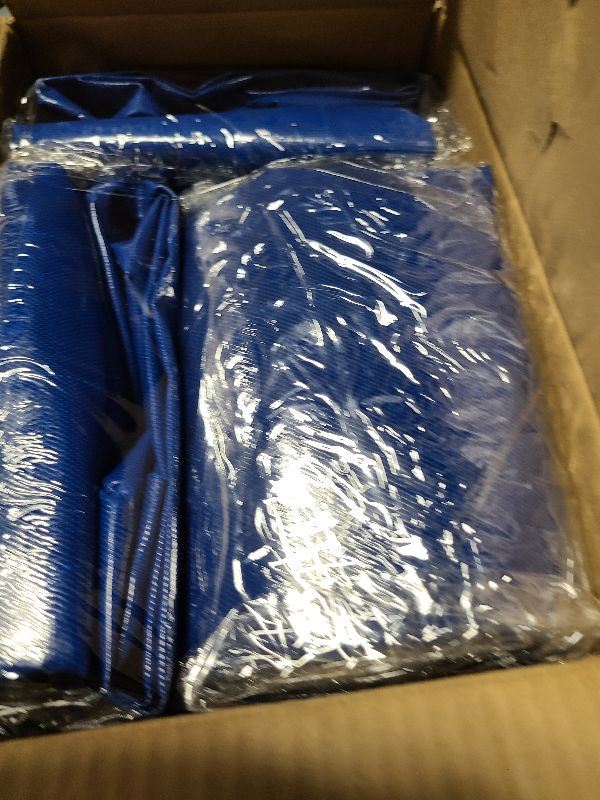 Photo 1 of 4pcs Vinyl Sandbags, Bounce House Inflatable Water Bounce House Heavy Duty Sand Bag Anchor Safety Weight Product for Water Slides Canopies and Tents (Blue)