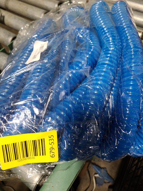 Photo 1 of 1.25" x 59" Swimming Pool Replacement Hoses for Above Ground Pool Pool Filter Pump Hoses Compatible with Filter Pump 330 GPH, 530 GPH, and 1000 GPH with Metal Clamps Fits For 607, 637 (Blue-4)