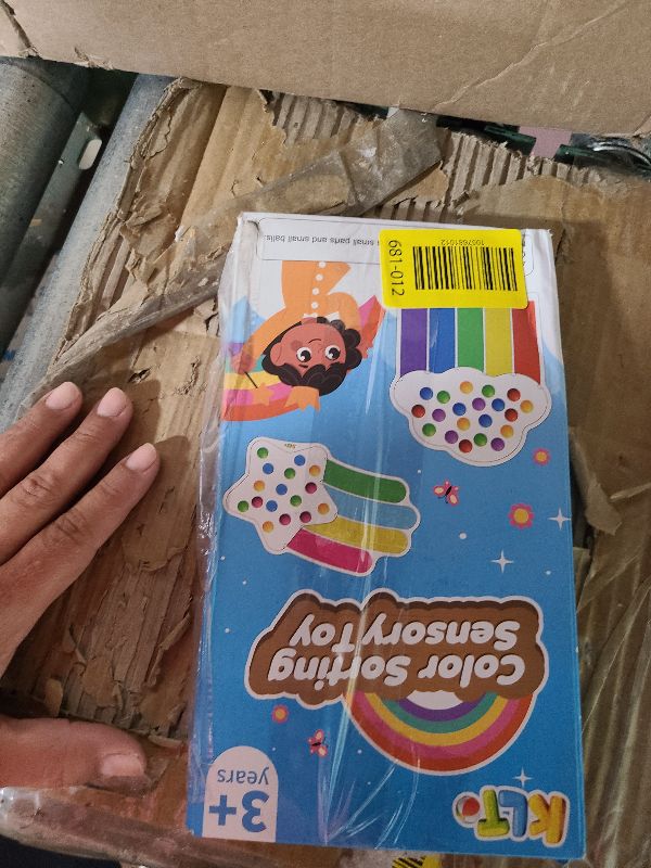 Photo 1 of 2 PCS Color Sorting Sensory Toys for Toddlers: Quiet Calm Down Corner Supplies for Kids - Fine Motor Matching Game for Preschool Learning Activities - Classroom Autism Sensory Products for Kids 3+