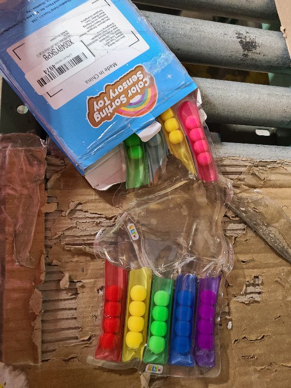 Photo 1 of 2 PCS Color Sorting Sensory Toys for Toddlers: Quiet Calm Down Corner Supplies for Kids - Fine Motor Matching Game for Preschool Learning Activities - Classroom Autism Sensory Products for Kids 3+