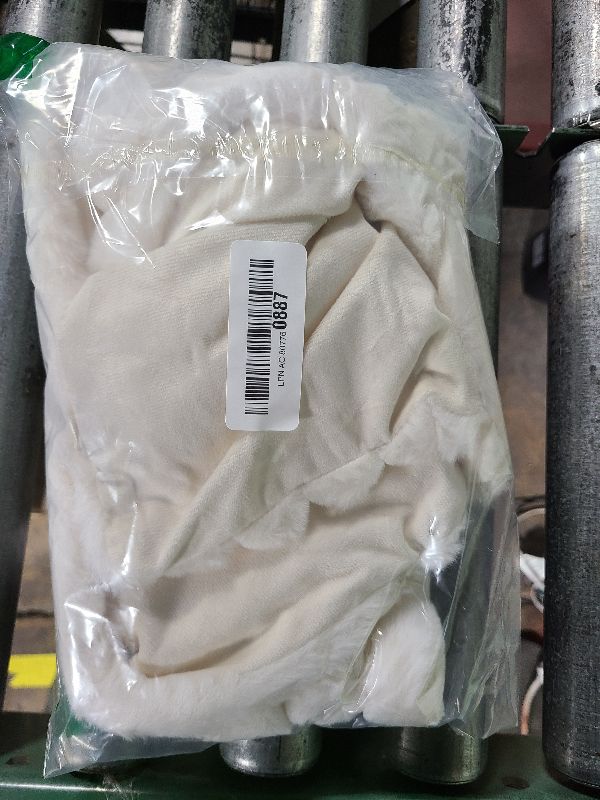 Photo 1 of 12x20 Throw Pillow Covers Set of 2, Decorative Faux Fur Covers for Bed, Couch Soft Fluffy Pillow Cover with Velvet Back for Living Room, Neutral Home Décor Accent for Sofa - Cream White