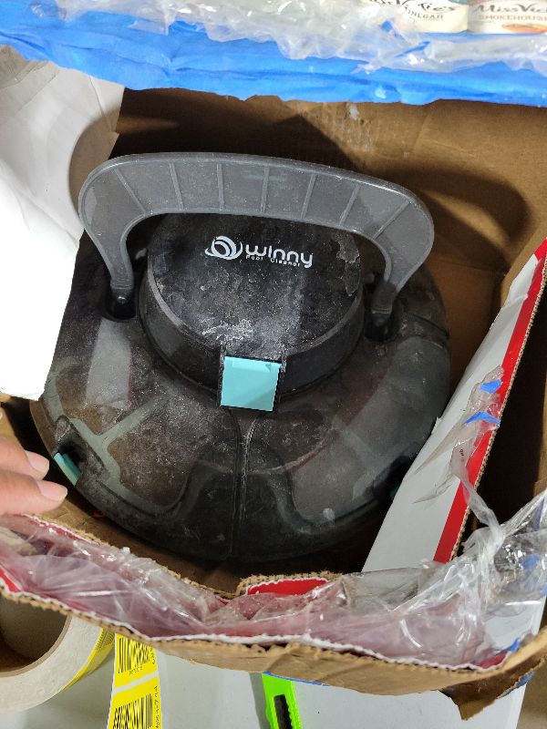 Photo 1 of (2025 Upgrade) Cordless Robotic Pool Cleaner, Lasts 80 Min, Automatic Vacuum for Above-Ground Pools up to 645 Sq.ft,Portable, Self-Parking,Light Black