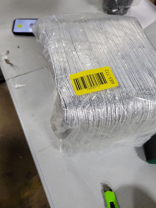 Photo 1 of 100 Pack Aluminum Foil Square Stove Burner Covers Disposable Heavy Thick Quality Bib Liners Drip Pans Gas Range Top Protectors 8.5”