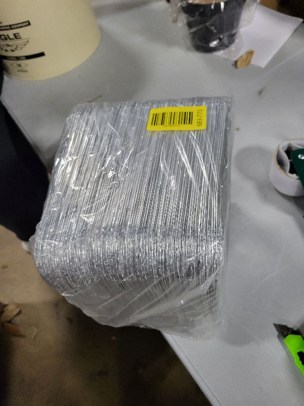 Photo 1 of 100 Pack Aluminum Foil Square Stove Burner Covers Disposable Heavy Thick Quality Bib Liners Drip Pans Gas Range Top Protectors 8.5”