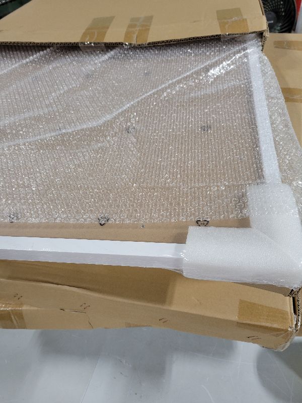 Photo 1 of 20x20 Frame White, Perfect for 20x20 Inch Picture without Mat or 16x16 Inch Picture with Mat, Home Wall Decor Picture Frame-1 PCS