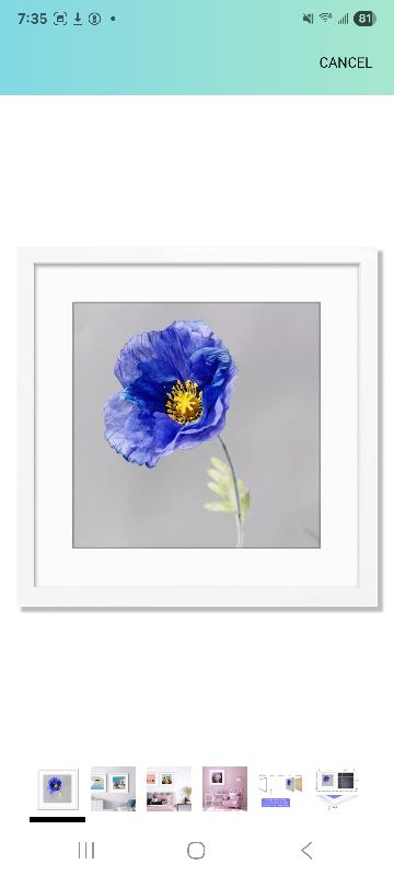 Photo 1 of  20x20 Frame White, Perfect for 20x20 Inch Picture without Mat or 16x16 Inch Picture with Mat, Home Wall Decor Picture Frame-1 PCS