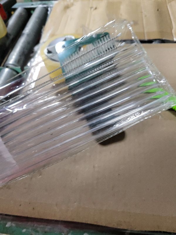 Photo 1 of [DISHWASHER SAFE] Replacement Straws for Stanley 40 oz 30 oz Cup Tumbler, 8 Pack Clear Reusable Plastic Straws w/ 2 Straw Brushes, Compatible Accessories Drinking Straws for Stanley and More, BPA FREE