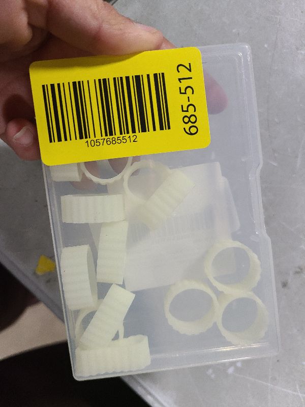 Photo 1 of 16pcs Silicone Taper Candle Grippers, Rubber Hugger Grips Ring White Candlestick Holders Gaskets for Keeping Candle Upright Candleholders Small Accessories for Wedding Festivals