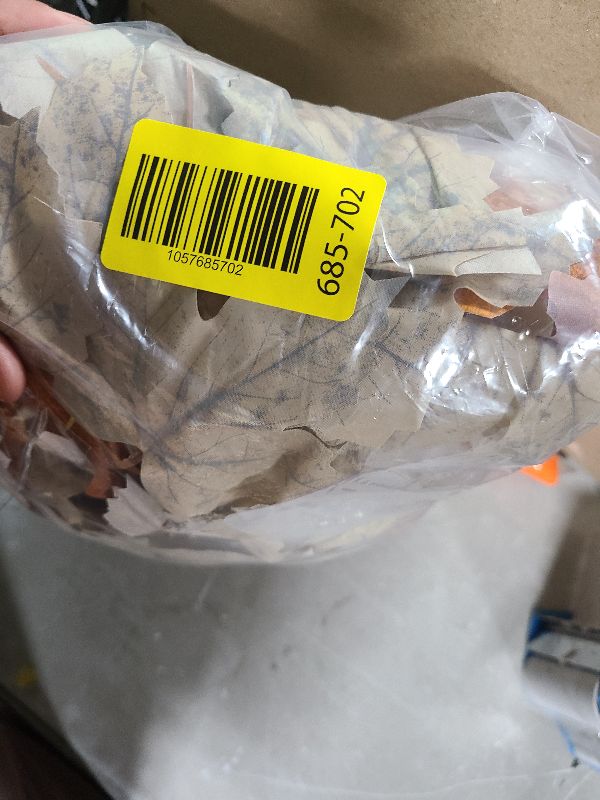 Photo 1 of 2 Pack Fall Maples Leaves Garland Fall Decor for Home Total 11.8Ft Fall Leaves Garland Hanging Artificial Autumn Foliage Garlands Thanksgiving Decor for Home Wedding Mantle Fireplace Party Christmas