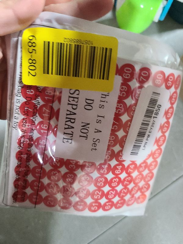 Photo 1 of 25 Sheets 1 to 100 Vinyl Consecutive Number Stickers 0.4 Inch Small Self-Adhesive Number Labels Waterproof Inventory Stickers Decal for Indoor, Outdoor, Storage, Classification, Box and Locker (Red)