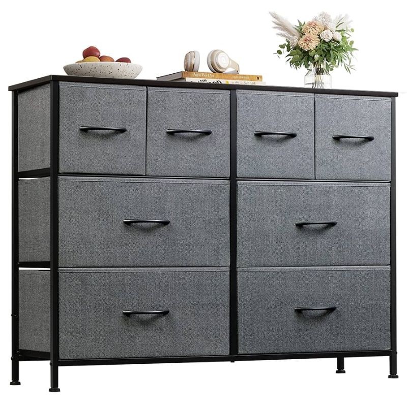 Photo 1 of 
Visit the Store, WLIVE
WLIVE
Visit the Store
4.4
4.4 out of 5 stars
(7,981)
WLIVE Dresser for Bedroom with 8 Drawers, Wide Fabric Dresser for Storage and Organization, Chest of Drawers, Dressers for Living Room, Closet, Hallway, Dark Grey 