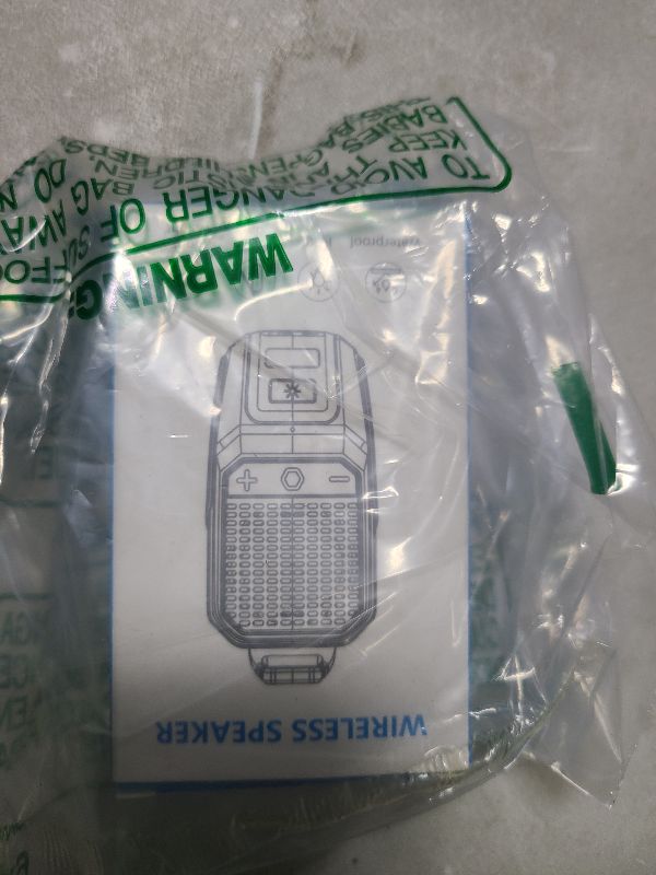 Photo 1 of 2025 Upgrade Wearable Bluetooth 5.4 Speaker, IPX6 Waterproof Clip on Wireless Speakers, Portable Speaker with RGB Lights and Flash, Built-in Mic,15H Playtime for Cycling/Home/Party/Beach/Outdoor(Red)