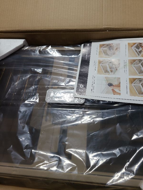 Photo 1 of 14 Gal Large Stackable Storage Bin with Lid, Plastic Clear Collapsible Storage Bins with Wheels, Foldable Closet Organizers and Storage Bins, Containers for Dorm Room Essentials, Pantry 4 Pack