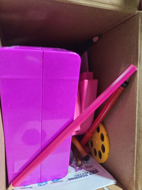 Photo 1 of Sumsoltic Drawing Projector for Kids,Thanksgiving and Christmas Gifts, Art and Craft Kit, Including Colored Pencils, Crayons, Coloring Books, Toys for 3+ Year Old Girls (Pink Drawing Kit v1)