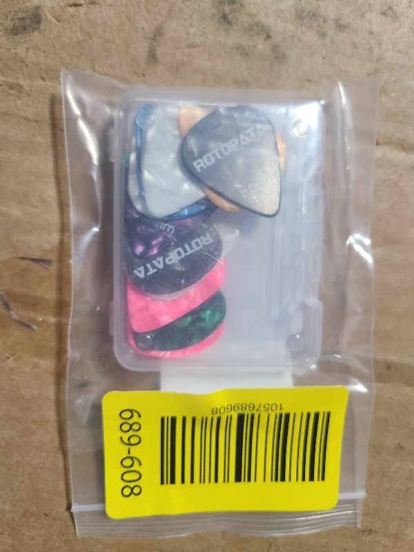 Photo 1 of 15 Pack Guitar Picks Plectrums with Organizer Storage Box, 0.5 0.75 1.0 mm Includes Thin Medium Heavy Thickness, Variety Colorful Celluloid Plectrums for Bass Electric Acoustic Guitars Ukulele