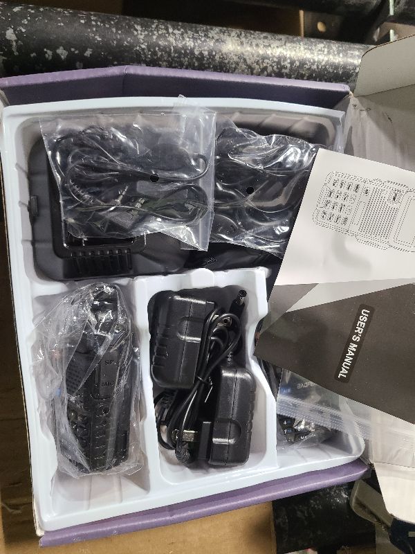 Photo 1 of 2 Pack BAOFENG UV-5R 8 Watt Ham Radio Handheld Long Range Two Way Radio with USB Charging & Long Antenna,Dual Band Ham Radio Baofeng Walkie Talkie