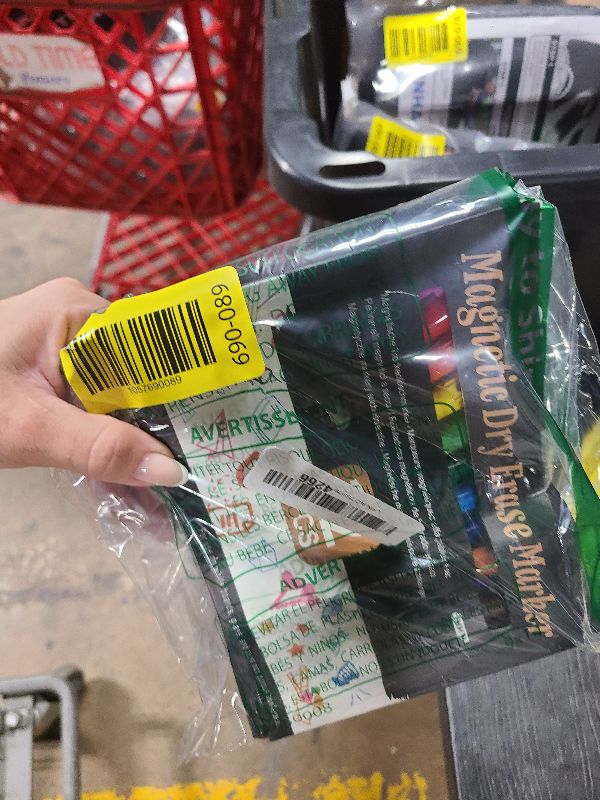 Photo 1 of 12-Color Magnetic Dry Erase Markers Set, Fine Tip Whiteboard Markers with Strong Magnet, Low Odor White Board Pens Dry Erase Pens Fine Point, Kids Thin Erasable Markers for Calendar Whiteboard