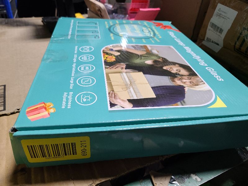 Photo 1 of 10X 30X Floor Magnifying Glass with Light and Stand,36 LED Flexible Gooseneck Floor Magnifying Lamp, Adjustable Brightness Large Lighted Magnifiers for Reading,Sewing,Crafts,Painting,DIY,Close Work