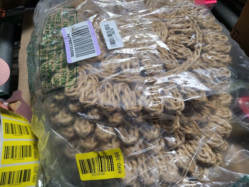 Photo 1 of 13.8" Corn Husk Woven Round Placemats Set of 12 - Wicker Boho Farmhouse Placemats - Rattan Table Mats Like Water Hyacinth for Dining Table, Wedding, Home, Christmas, Party