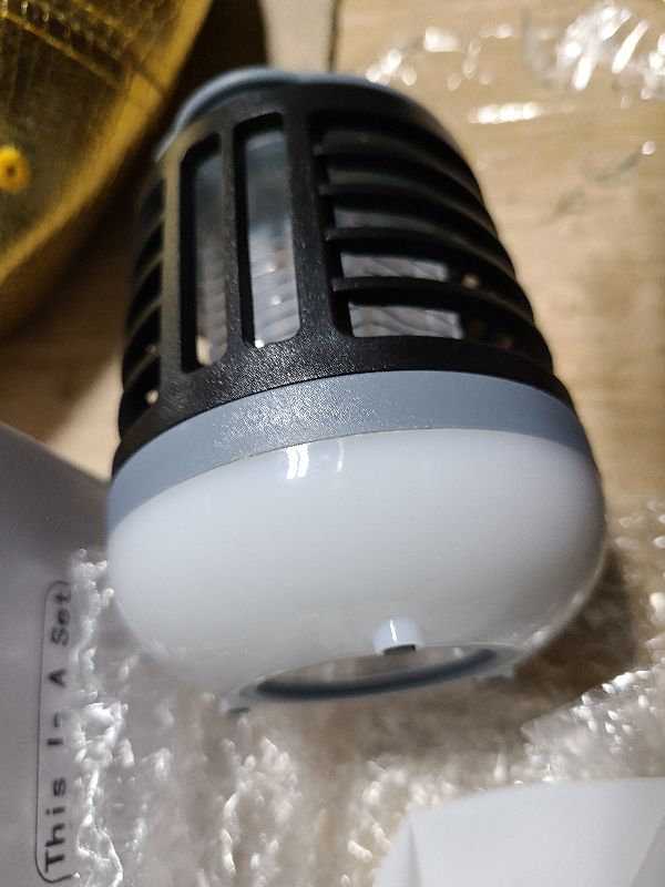 Photo 1 of 2 Pack 3 in 1 Bug Zapper USB Rechargeable Mosquito Killer Portable Waterproof Mosquito Repellent Outdoor Indoor LED Lantern Bug Zapper Camp Light SOS Emergency Light for Home, Backyard, Patio (Black)