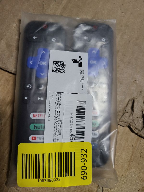 Photo 1 of (Pack of 2) Replacement Remote Control Only for Roku TV, Compatible for TCL Roku/Hisense Roku/Onn Roku/Sharp Roku/Element Roku/Westinghouse Roku/Philips Roku Smart TVs (Not for Roku Stick and Box)