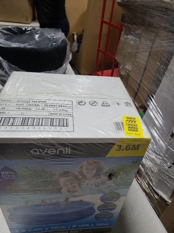 Photo 1 of 12 Ft x 30" Prompt Set Inflatable Outdoor Backyard Swimming Pool