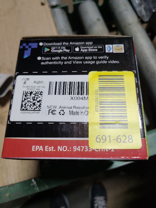 Photo 1 of 025 Upgraded Motion Activated Cat Dog Deer Squirrel Deterrent with PIR Sensor & LED Flash, IP65 Waterproof for Yard, Garden, Farm, Chicken Coop