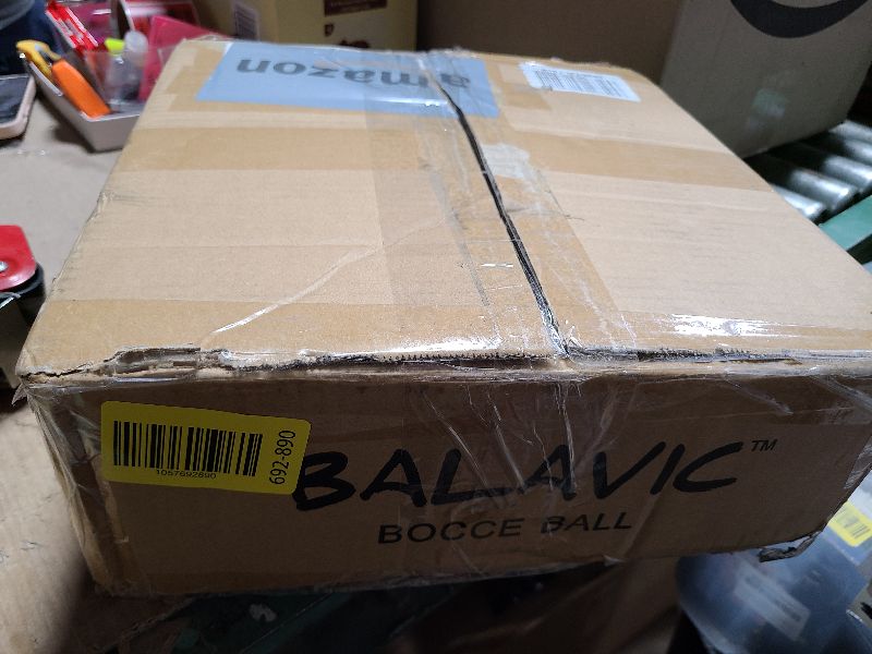 Photo 1 of 100mm Resin Bocce Ball Set Multicolor Balls w Pallino, Carry Bag, Measuring Tape - Perfect for Backyard, Beach, Parties, Lawn Games with Families & Friends, 2-8 Players Entertainment