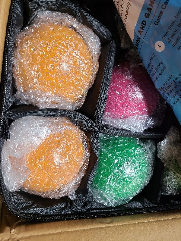 Photo 1 of 100mm Resin Bocce Ball Set Multicolor Balls w Pallino, Carry Bag, Measuring Tape - Perfect for Backyard, Beach, Parties, Lawn Games with Families & Friends, 2-8 Players Entertainment