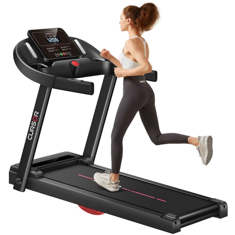 Photo 1 of  CURSOR FITNESS Home Folding Treadmill with Pulse Sensor, 2.5 HP Quiet Brushless, 7.5 MPH, 265 LBS Capacity
Amazon's Choice 