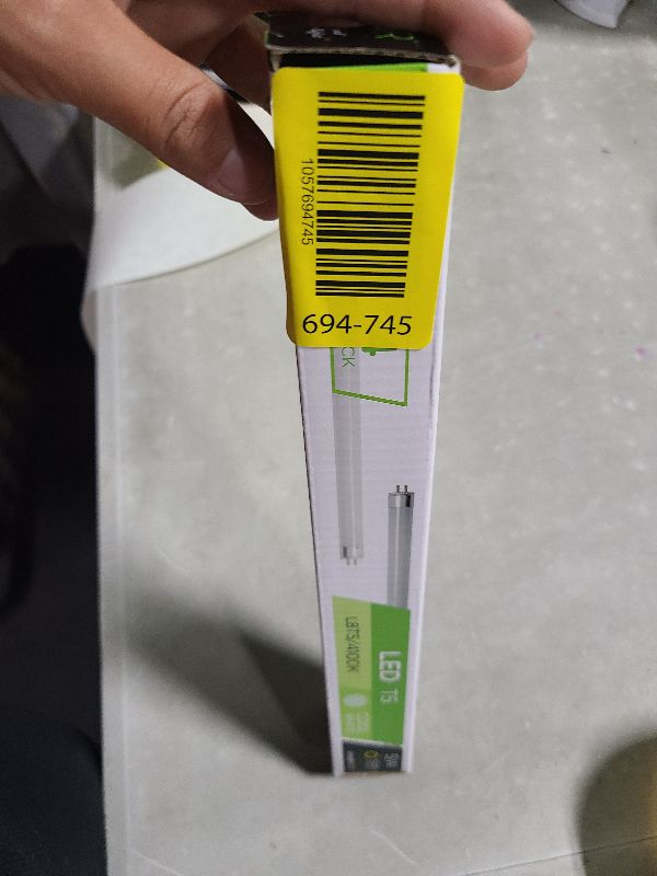 Photo 1 of (Pack of 4) LED Direct Replacement F8T5/CW - T5 - 5 Watt - 12" - 500 Lumens - Super Long Life Light Bulbs - by KOR (Cool White (4100K))