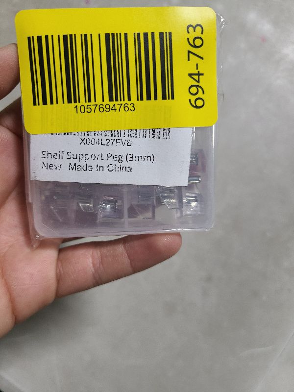 Photo 1 of 20PCS Clear 3mm Plastic Shelf Support Pegs - Locking Cabinet Shelf Pins for Kitchen, Bookshelf, Furniture - Heavy Duty, Easy Install, Replacement Pegs