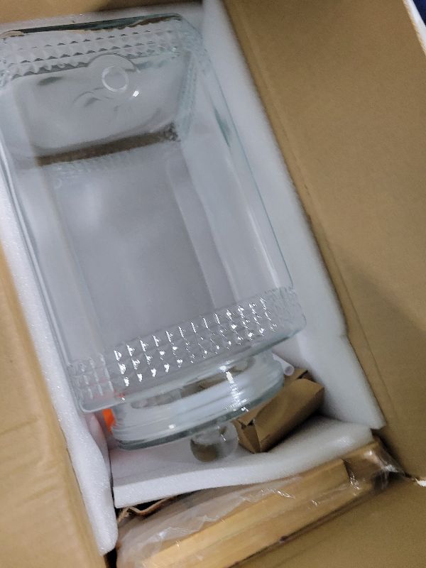 Photo 1 of 1.5 Gallon Glass Beverage Dispenser With Stand(Natual Bamboo). Water Drink Dispensers for Parties With Stainless Steel Spigot 100% Leakproof.Perfect For Parties And Daily Use.