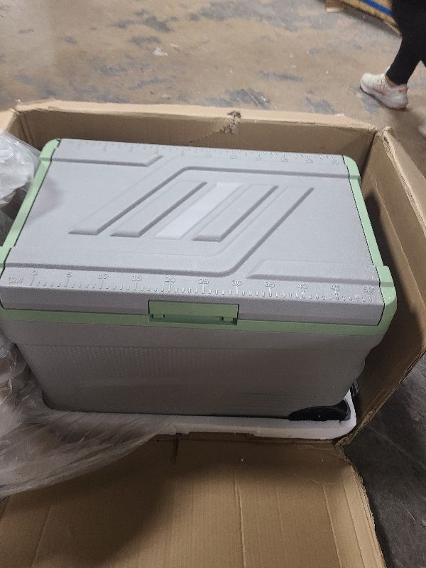 Photo 1 of 12 Volt Refrigerator Portable Fridge - 48 Quart(45L) Electric Cooler Big Zone with Wheels, 12V Fridge -4?-68? for Camping, Boating, Truck, RV, Outdoor, Home