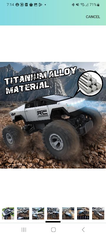 Photo 1 of 
Sponsored
Brand: WIAORCHI
4.2
4.2 out of 5 stars
(543)
1:12 Scale RC Cars Remote Control Car, 4WD Off-Road Truck, Metal Shell LED Headlights Offroad Monster RC Truck, 4x4 All Terrain Hobby RC Cars Toys for Boys Kids Adults Gifts 8-12
500+ bought in past 