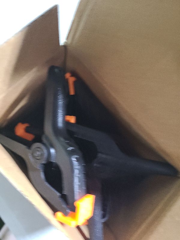 Photo 1 of 12 Pack Plastic Spring Clamps, 3.5inch Small Heavy Duty Clips for Crafts, Backdrop Stand, Woodworking, Photography Studios (Black)