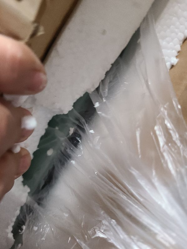 Photo 1 of  Round Tempered Glass Table Top, 0.35 Inch Thick Clear Circular Tabletop with 6 Anti-Slip Rubber Rings, Replacement for Dining & Kitchen and Patio Table