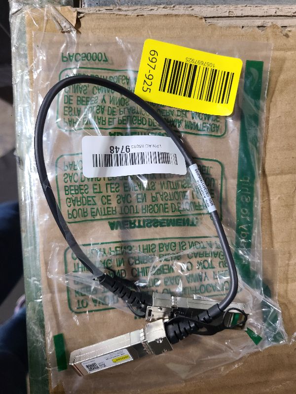Photo 1 of 10Gtek SFP+ DAC Twinax Cable - 10GBASE-CU Passive Direct Attach Copper SFP Cable for Cisco SFP-H10GB-CU2M, Ubiquiti UniFi UC-DAC-SFP+, Meraki, Fortinet, D-Link, 2-Meter(6.6ft) | 0.25-12m Optional