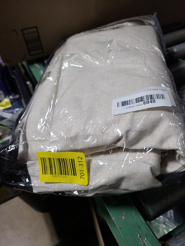 Photo 1 of 100% Blackout Shield Linen Blackout Curtains for Bedroom 108 Inches Long, Back Tab/Rod Pocket Living Room Drapes, Thermal Insulated Blackout Curtains 2 Panels Set, 50" W x 108" L,Cream