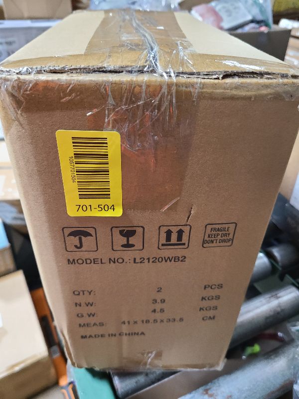 Photo 1 of 14" Outdoor Wall Light Fixtures Waterproofed Exterior Lantern W/Sturdy Rectangular Double Cage In Satin Black&Clear Tempered Glass,Sconce Mounted For House Patio,Front door,Porch,Garage Lighting 2Pack