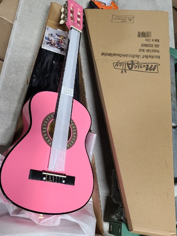 Photo 1 of  Music Alley
4.3
4.3 out of 5 stars
(3,082)
Music Alley 6 String Size 30inch Junior Classical Guitar (Pink) (MA-51