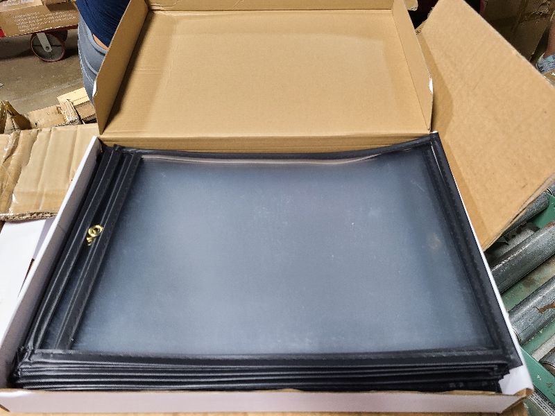 Photo 1 of 20 Pack Black Job Ticket Holders, " Wide x 13.5" Tall - Clear Plastic Shop Ticket Holder - Easy to Use, Reusable & Easy Erase Plastic Invoice Holders, Water-Resistant & Durable 2 pack