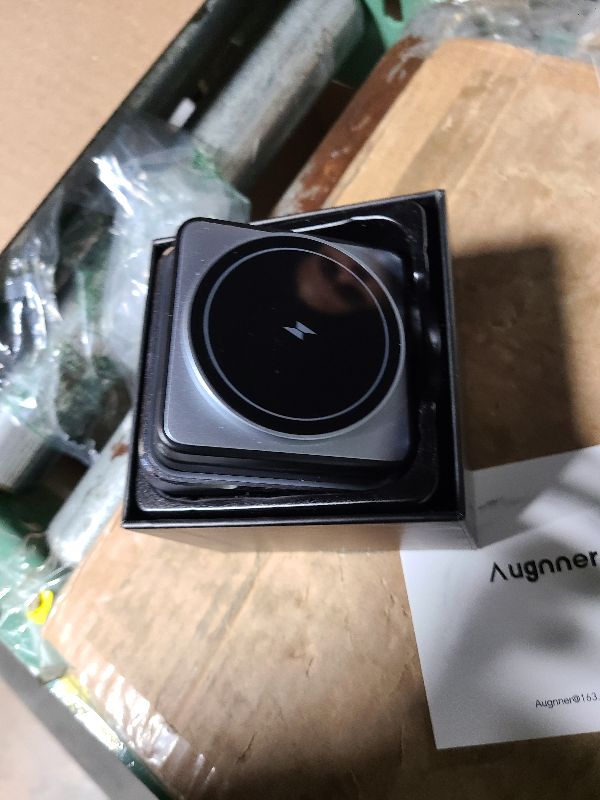 Photo 1 of ?2025 Upgraded?Wireless Charger 3 in 1, Foldable Wireless Charging Station with Night Light for Apple MagSafe Charger, Travel Magnetic Charger Stand, Nightstand Fast 15W Charging Station (20W Adapter)