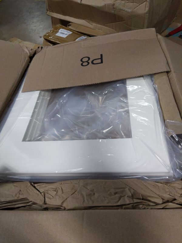 Photo 1 of 15 Pack 20x16 White Picture Mats, Frame Mattes for 11x14 Pictures Display Photo Frame Mat Core Bevel Cut Mat Board Show Kit for Photos, Prints, Artworks