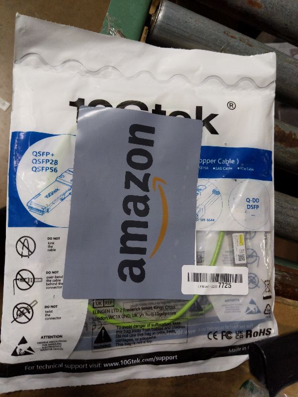 Photo 1 of 10Gtek [Green Colored 10G SFP+ DAC Cable - Twinax SFP Cable for Ubiquiti UniFi Devices, 1-Meter(3.3ft), 2 Pack