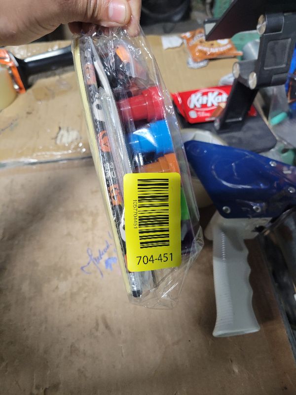 Photo 1 of 200PCS Halloween Goodie Bag Stuffers Stationery Set, Assorted Halloween Party Favors for Kids Toys Bulk Non Candy Halloween Treats Pencils, Eraser, Stamps, Slap Bracelets