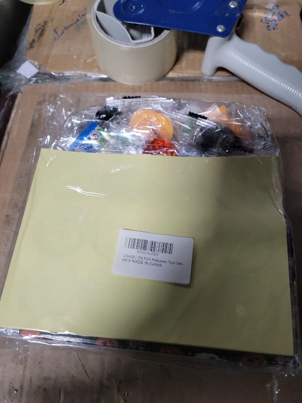 Photo 1 of 200PCS Halloween Goodie Bag Stuffers Stationery Set, Assorted Halloween Party Favors for Kids Toys Bulk Non Candy Halloween Treats Pencils, Eraser, Stamps, Slap Bracelets