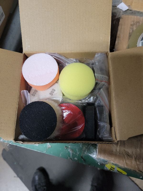 Photo 1 of 189 Pieces 2 Inch Sanding Discs, GOH DODD Hook and Loop Sanding Pads 60 to 10000 Grit Wet Dry Sandpaper with 1/8" 1/4” Shank, Backing Pad, Polishing Pads and Interface Pad for Auto Metal Resin Wood
