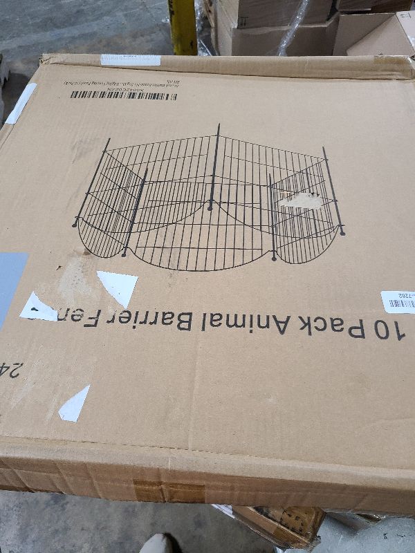 Photo 1 of 10 Panels No Dig Decorative Garden Fence Animal Barrier - 24 in (H) x 20 ft (L) - Dog Fence Outdoor for Yard, Rabbits and Small Pets - Tall Rustproof Metal Wire Fencing Border for Garden and Patio